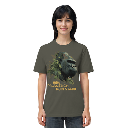 vegwear "Gorilla, rein pflanzlich, rein stark" - unisex Bio T-Shirt