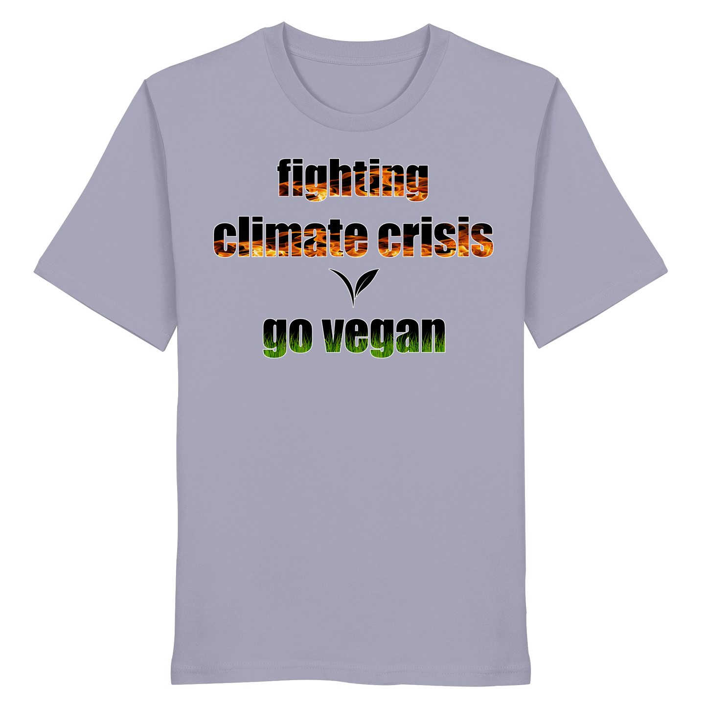 vegwear "fighting climate cirsis" - unisex Bio T-Shirt, vegan & klimafreundlich