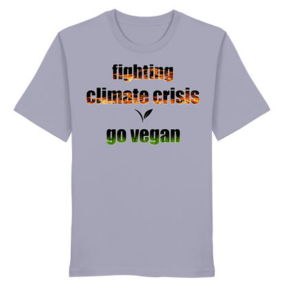 vegwear "fighting climate cirsis" - unisex Bio T-Shirt, vegan & klimafreundlich