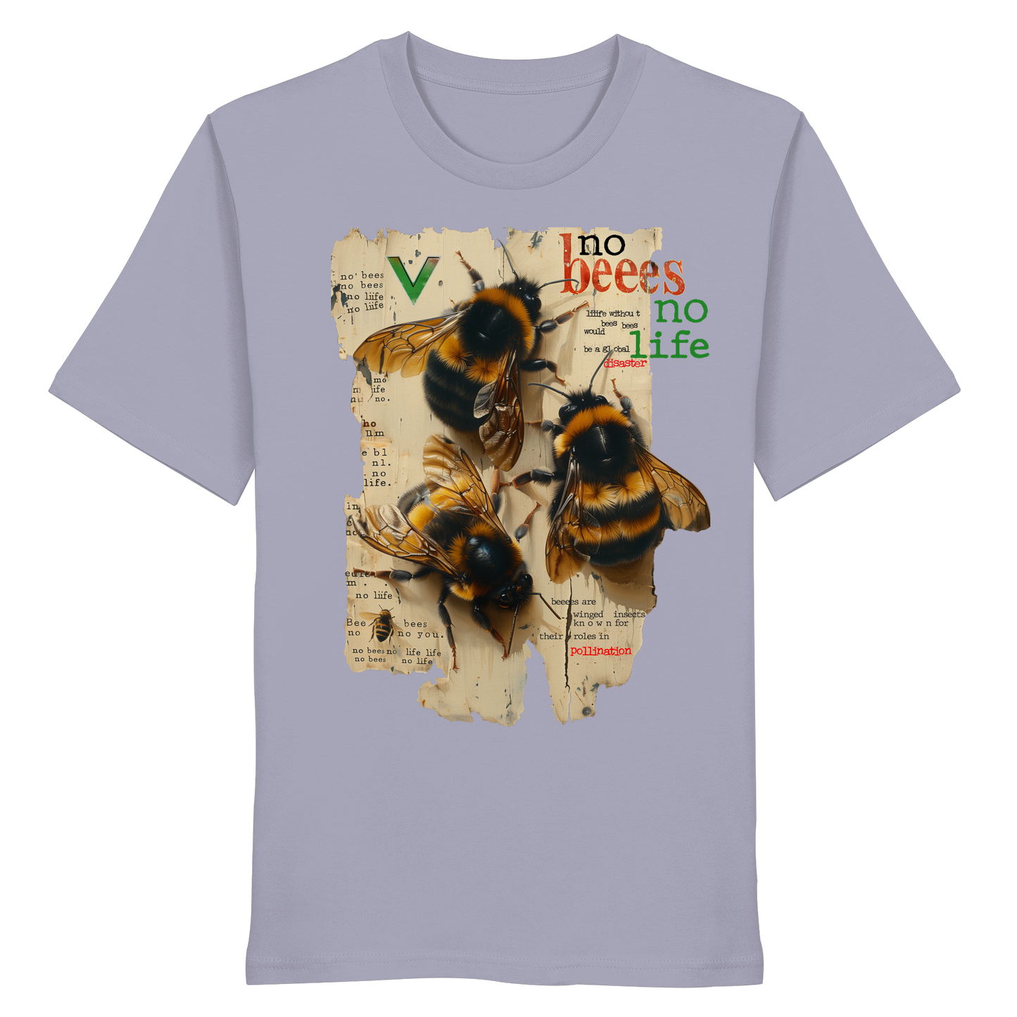 vegwear "no bees, no life" - unisex Bio T-Shirt, vegan fair