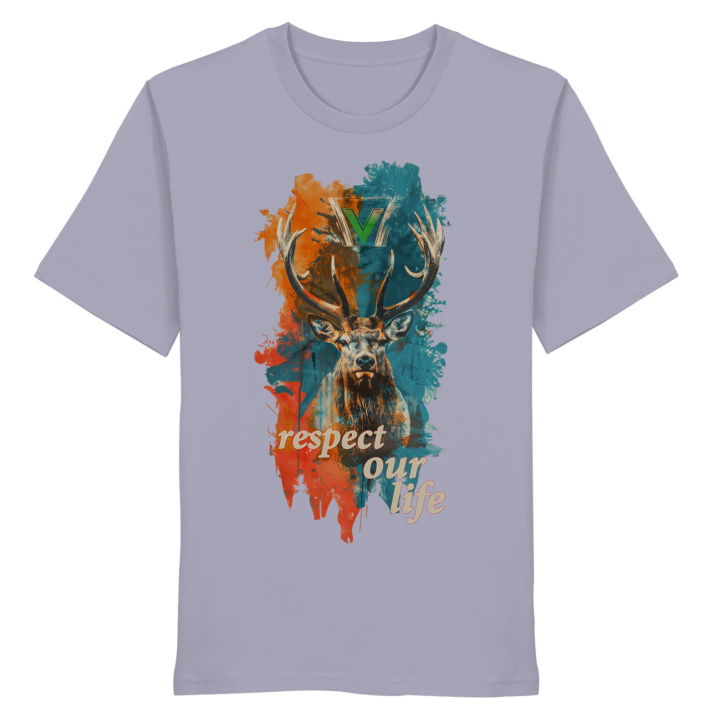 vegwear "respect our life - Hirsch" - unisex Bio T-Shirt