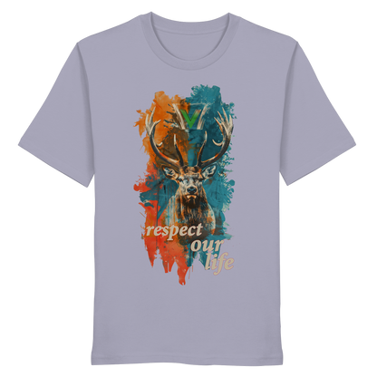 vegwear "respect our life - Hirsch" - unisex Bio T-Shirt
