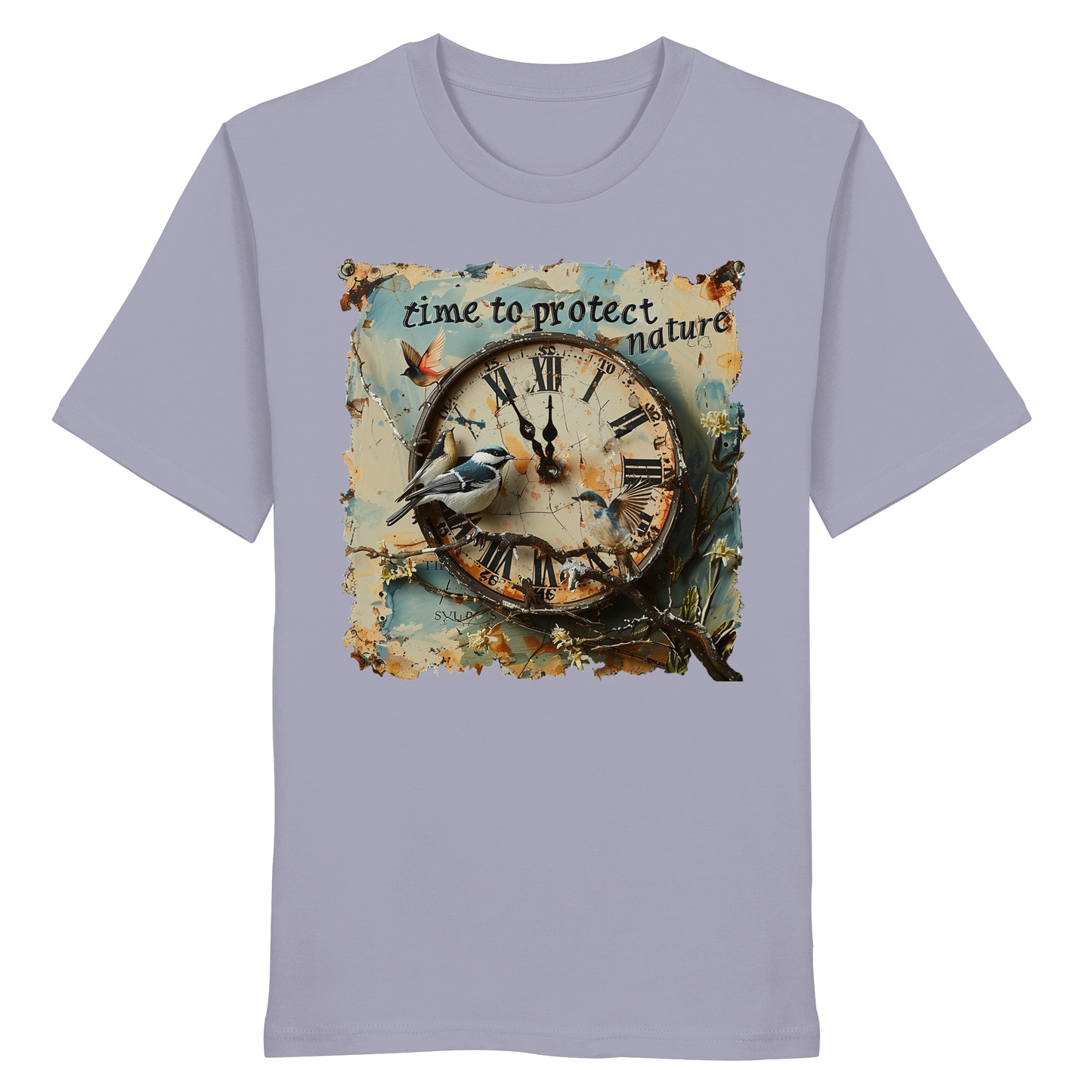 vegwear "time to protect nature" - unisex T-Shirt, nachhaltige Mode