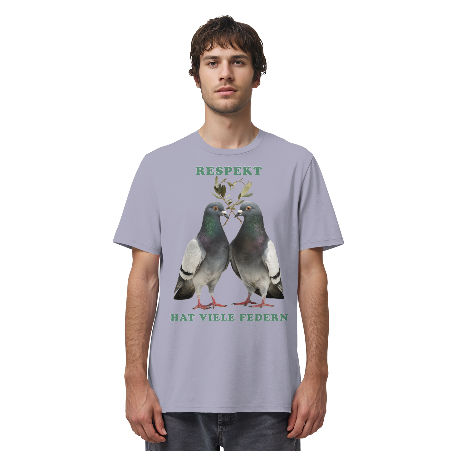 vegwear "Respekt hat viele Federn" - unisex Bio T-Shirt