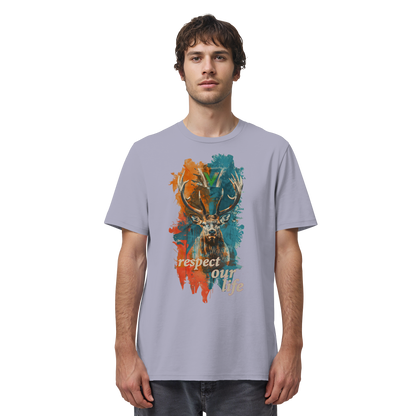 vegwear "respect our life - Hirsch" - unisex Bio T-Shirt