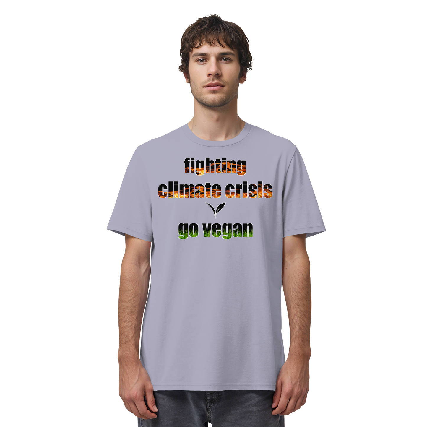 vegwear "fighting climate cirsis" - unisex Bio T-Shirt, vegan & klimafreundlich