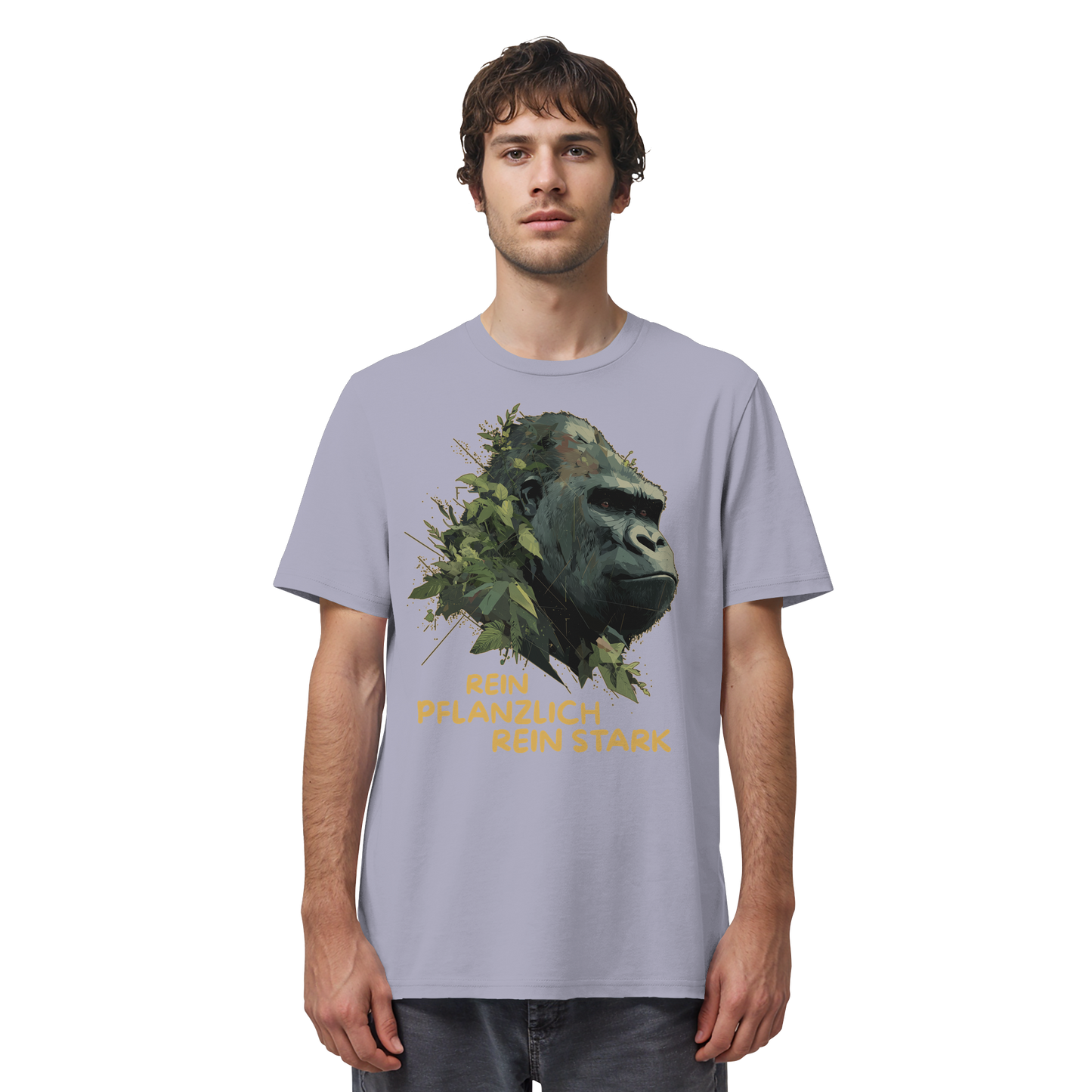 vegwear "Gorilla, rein pflanzlich, rein stark" - unisex Bio T-Shirt