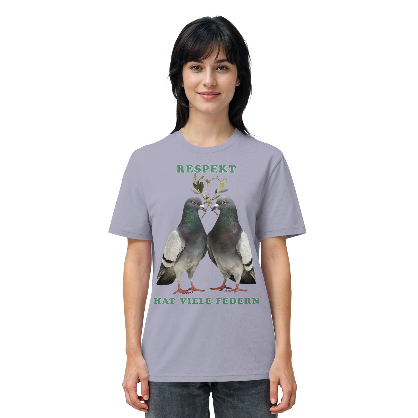 vegwear "Respekt hat viele Federn" - unisex Bio T-Shirt