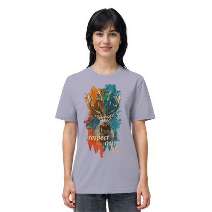 vegwear "respect our life - Hirsch" - unisex Bio T-Shirt