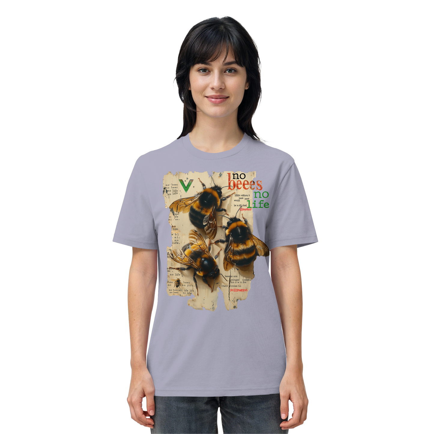 vegwear "no bees, no life" - unisex Bio T-Shirt, vegan fair