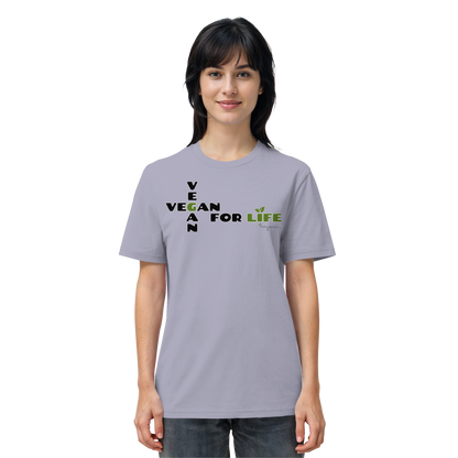 vegwear "vegan for life" - unisex T-Shirt bio vegan fair