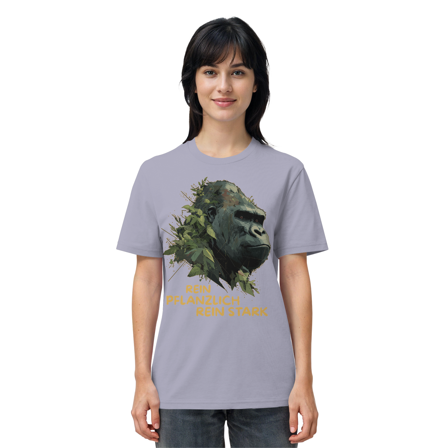 vegwear "Gorilla, rein pflanzlich, rein stark" - unisex Bio T-Shirt