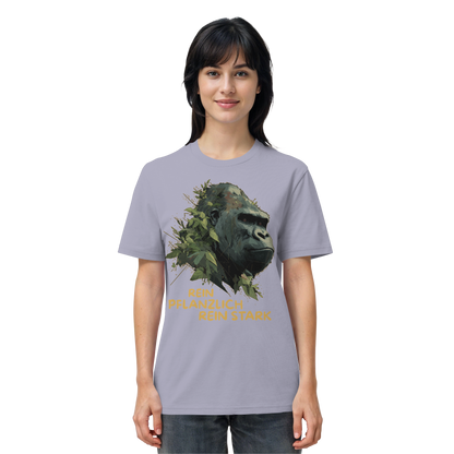 vegwear "Gorilla, rein pflanzlich, rein stark" - unisex Bio T-Shirt