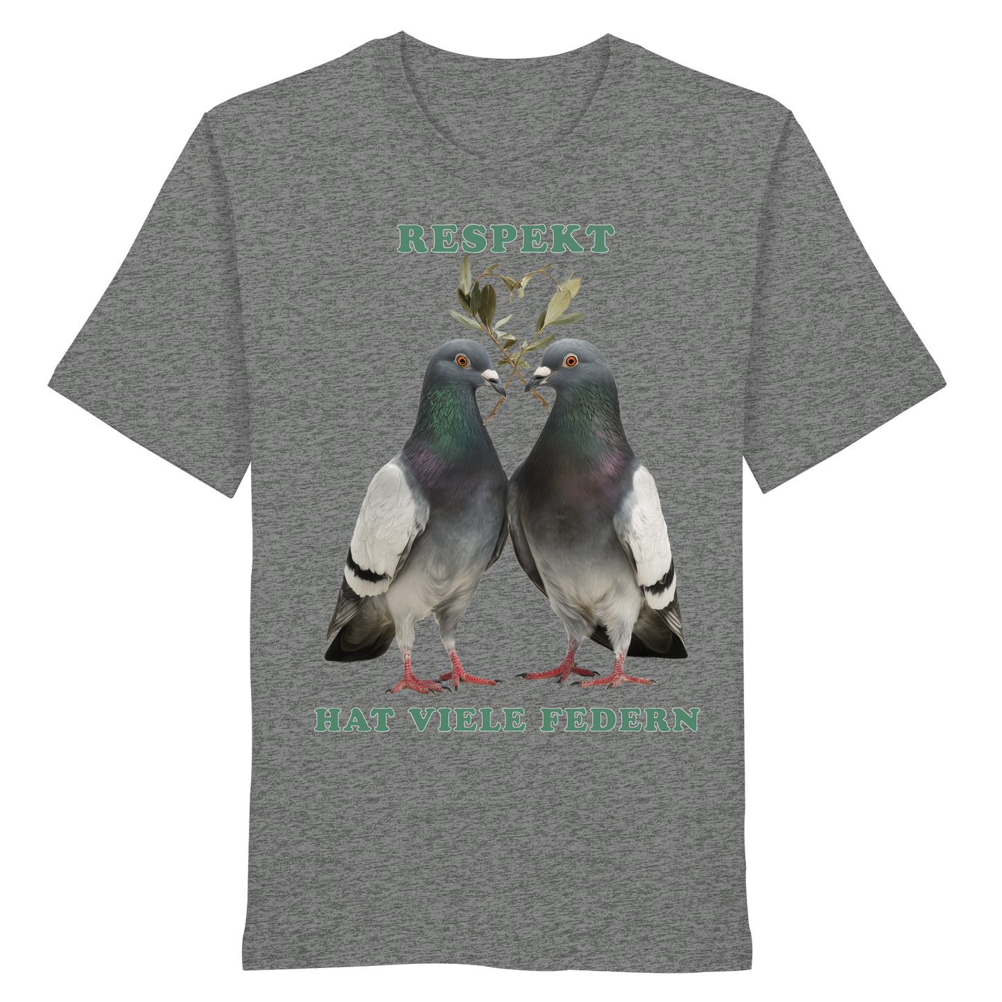 vegwear "Respekt hat viele Federn" - unisex Bio T-Shirt