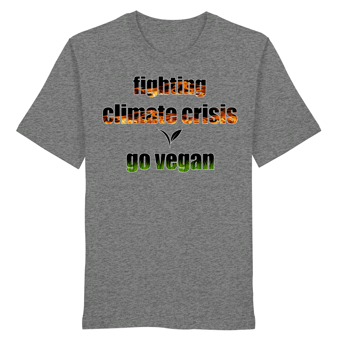 vegwear "fighting climate cirsis" - unisex Bio T-Shirt, vegan & klimafreundlich
