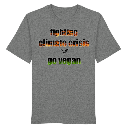 vegwear "fighting climate cirsis" - unisex Bio T-Shirt, vegan & klimafreundlich