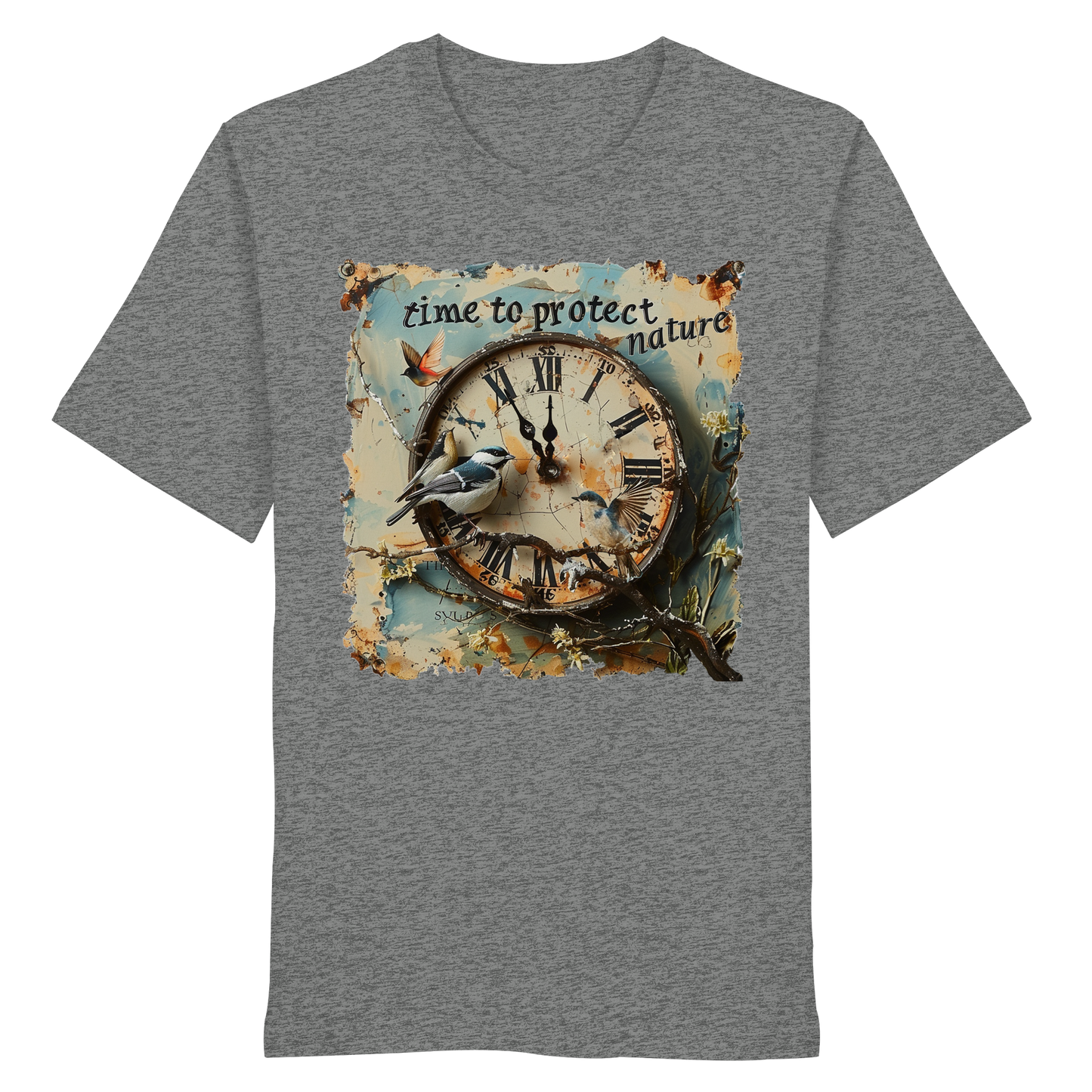 vegwear "time to protect nature" - unisex T-Shirt, nachhaltige Mode