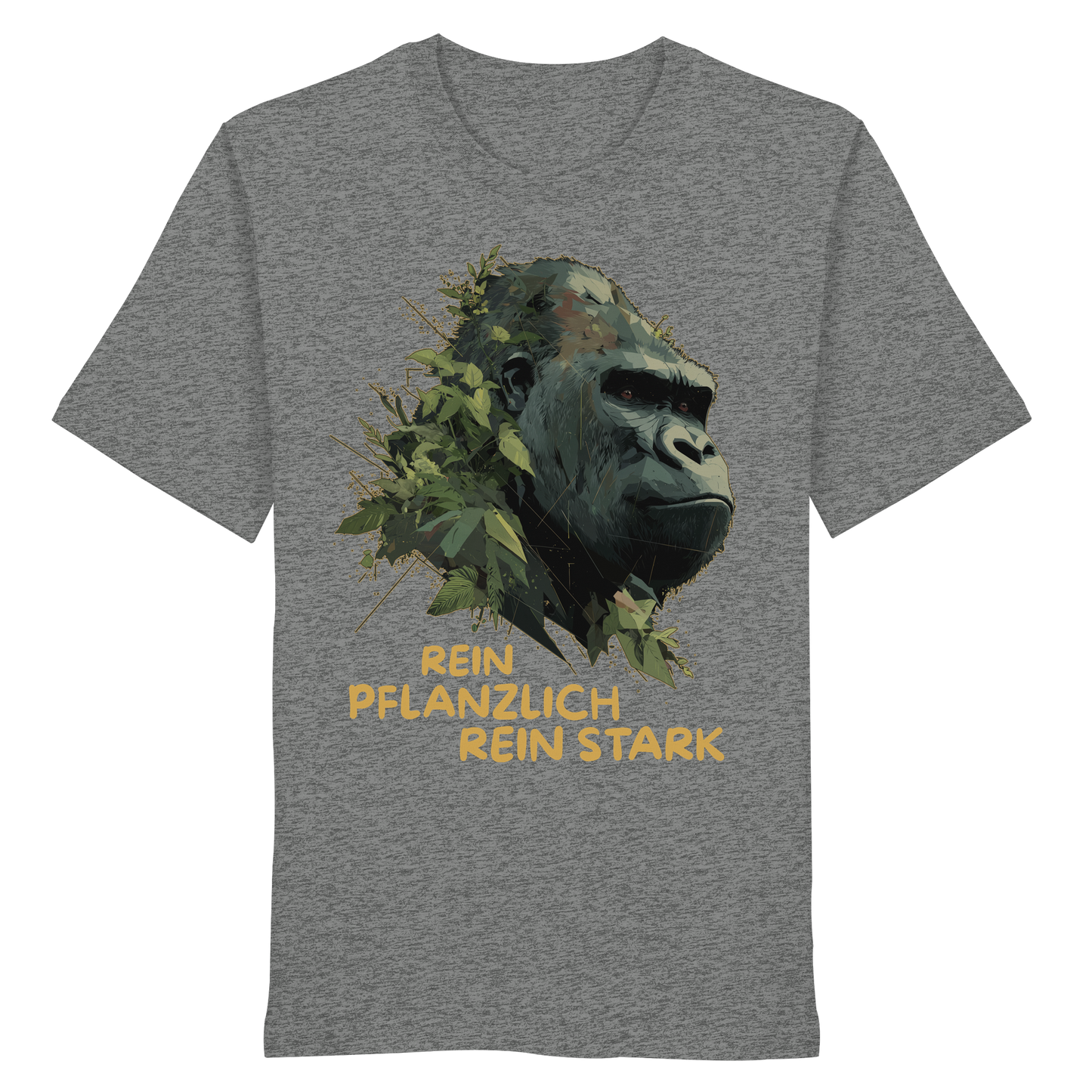 vegwear "Gorilla, rein pflanzlich, rein stark" - unisex Bio T-Shirt