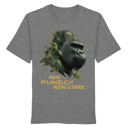 vegwear "Gorilla, rein pflanzlich, rein stark" - unisex Bio T-Shirt