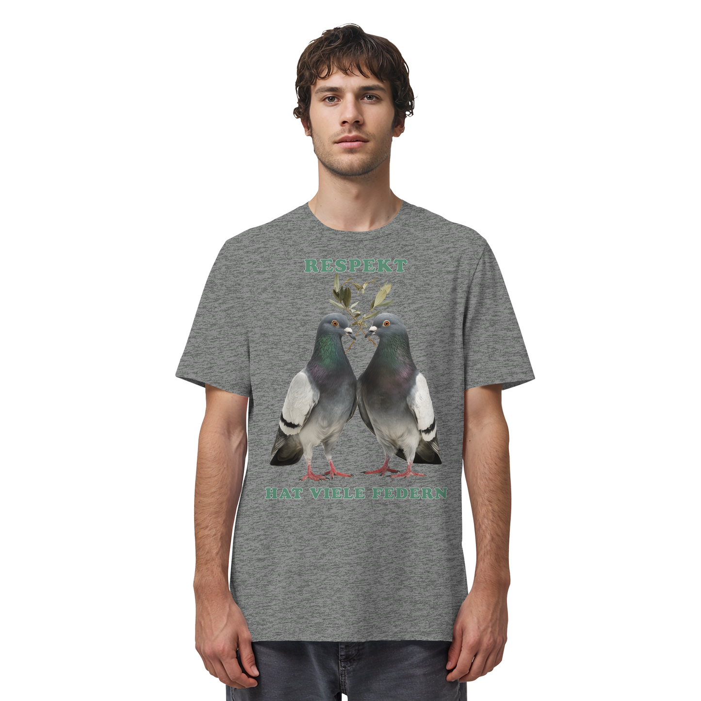 vegwear "Respekt hat viele Federn" - unisex Bio T-Shirt