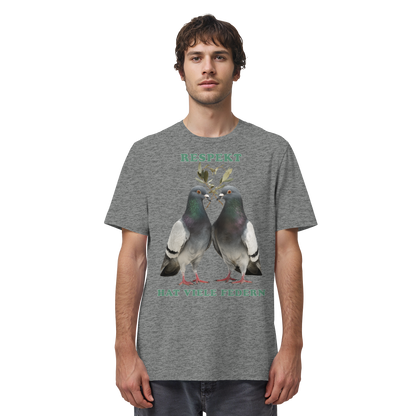 vegwear "Respekt hat viele Federn" - unisex Bio T-Shirt
