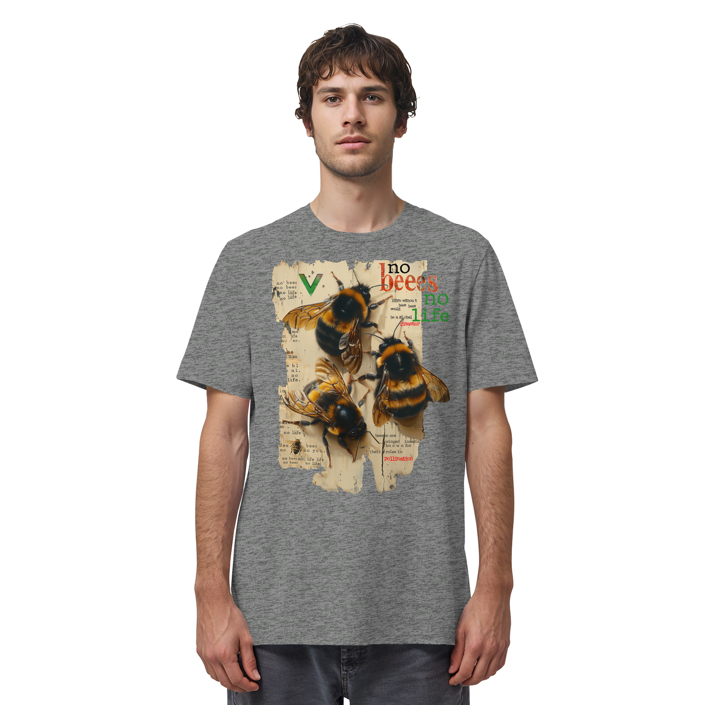 vegwear "no bees, no life" - unisex Bio T-Shirt, vegan fair