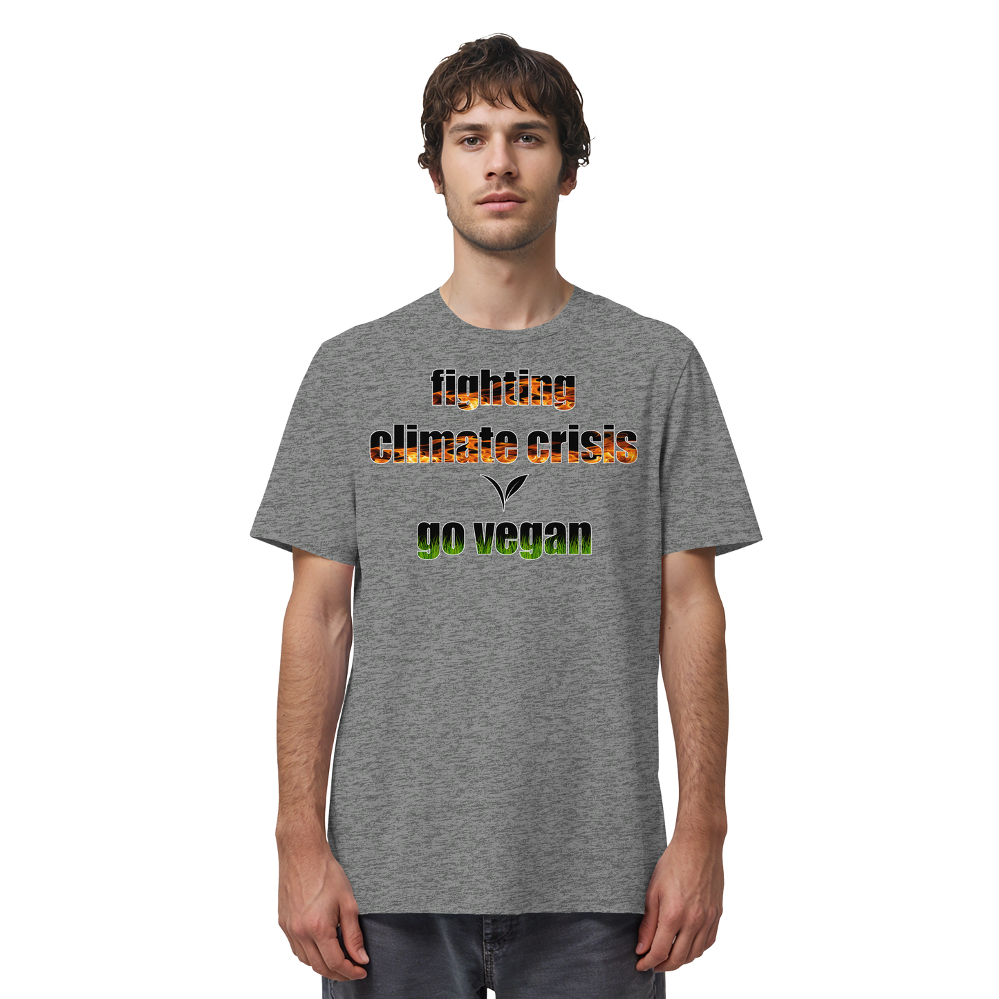 vegwear "fighting climate cirsis" - unisex Bio T-Shirt, vegan & klimafreundlich