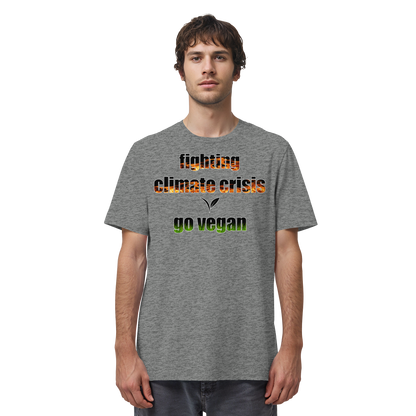 vegwear "fighting climate cirsis" - unisex Bio T-Shirt, vegan & klimafreundlich