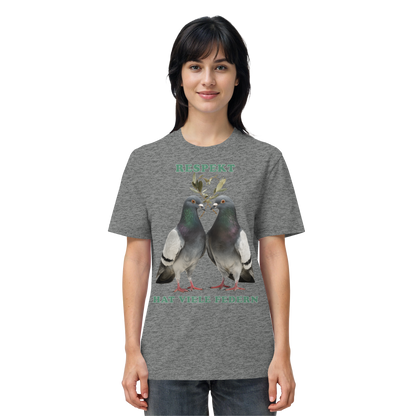 vegwear "Respekt hat viele Federn" - unisex Bio T-Shirt
