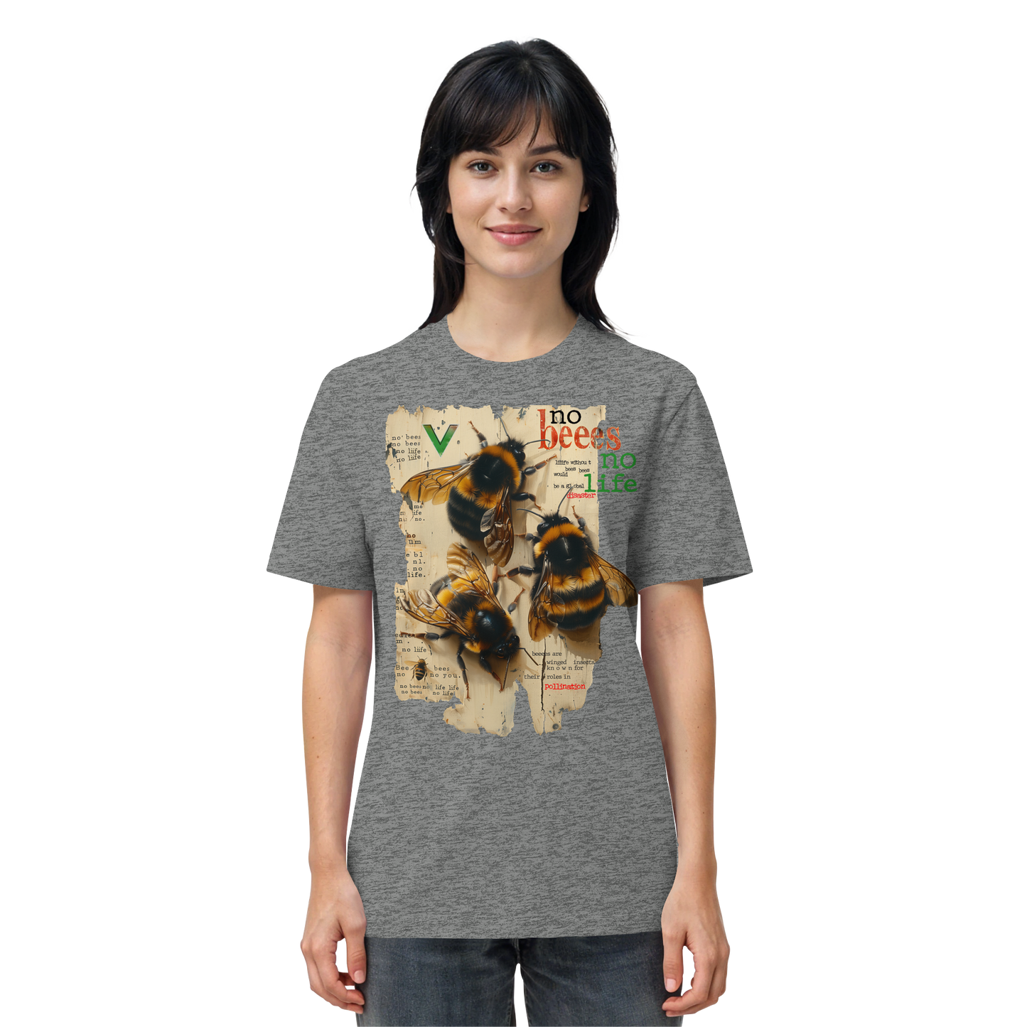 vegwear "no bees, no life" - unisex Bio T-Shirt, vegan fair
