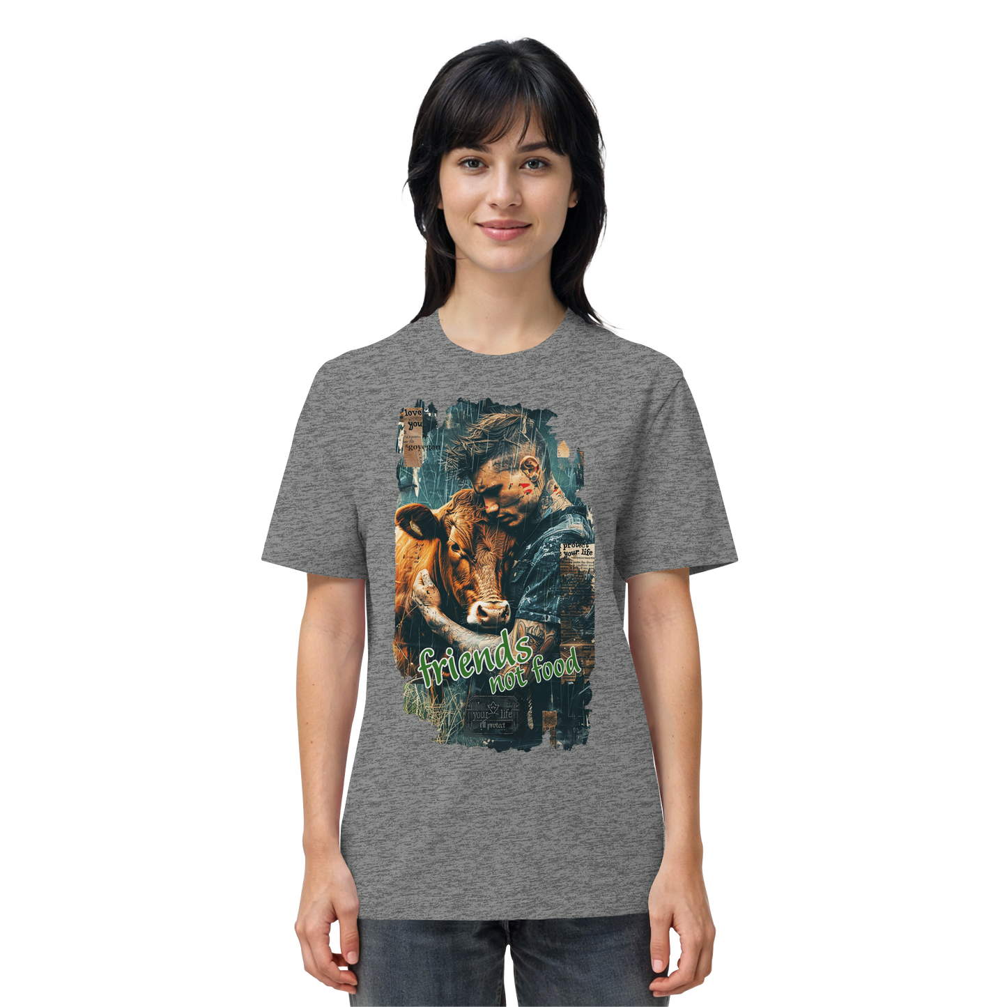 vegwear "friends not food" - unisex T-Shirt, vegan, fair, cool