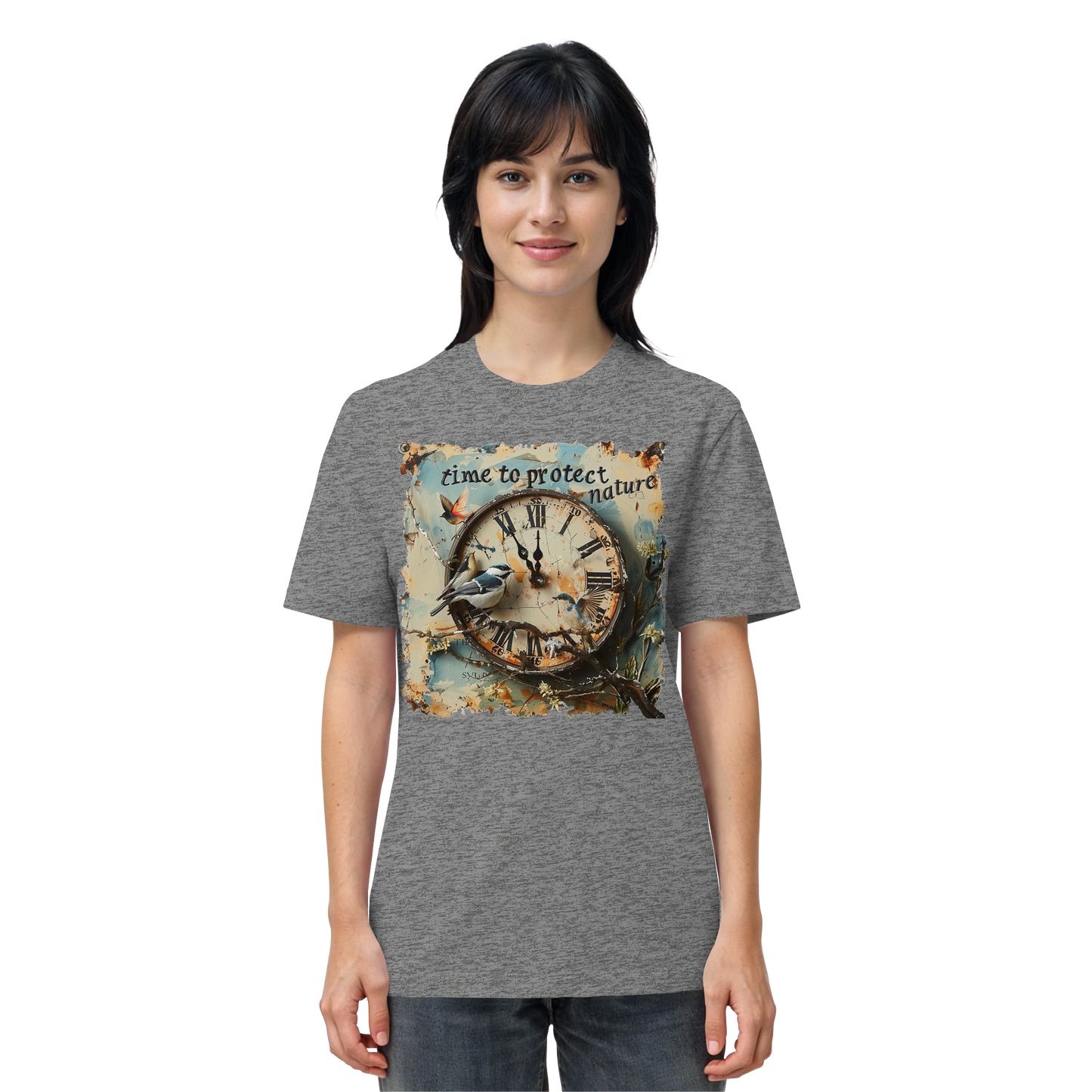 vegwear "time to protect nature" - unisex T-Shirt, nachhaltige Mode