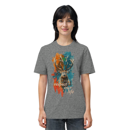 vegwear "respect our life - Hirsch" - unisex Bio T-Shirt