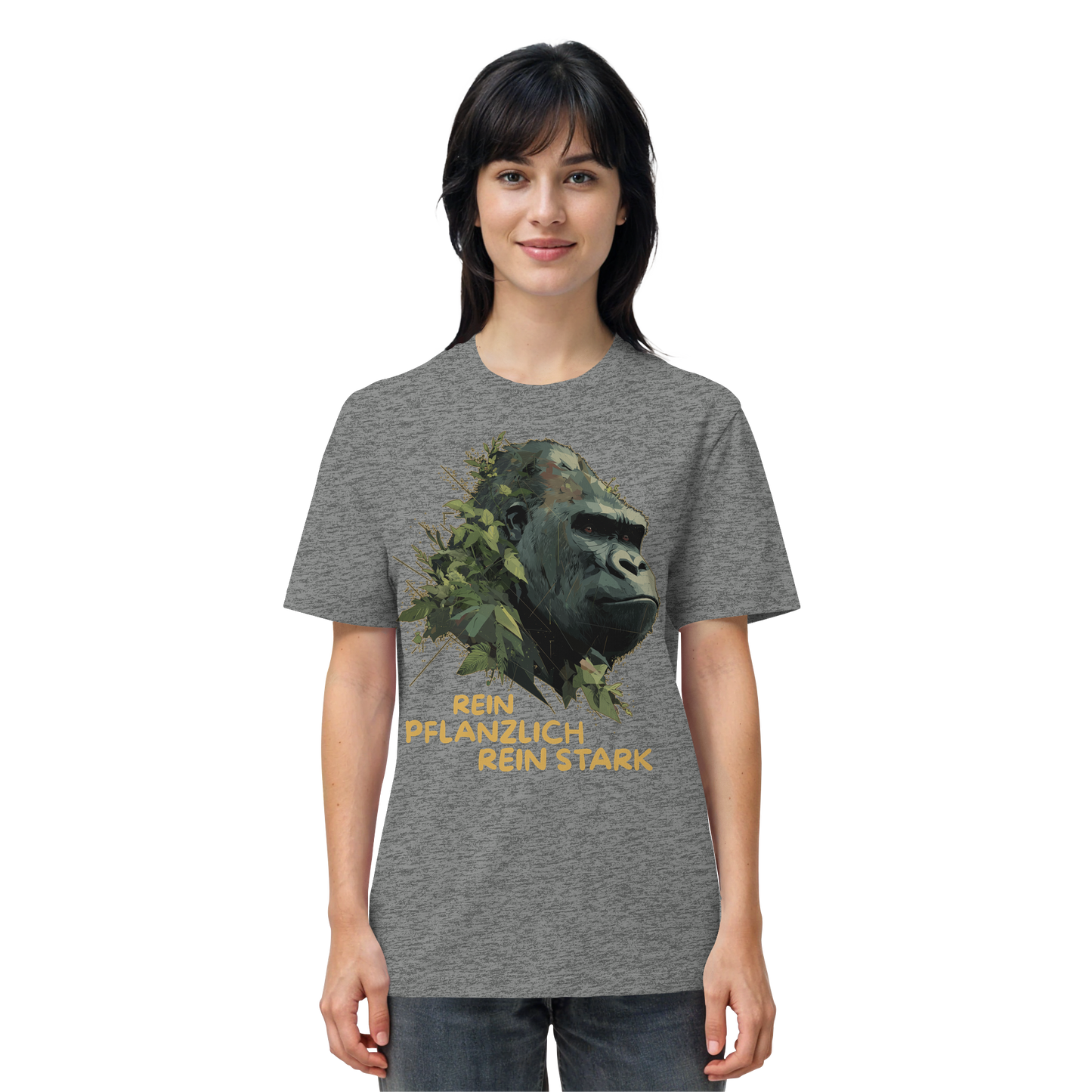 vegwear "Gorilla, rein pflanzlich, rein stark" - unisex Bio T-Shirt