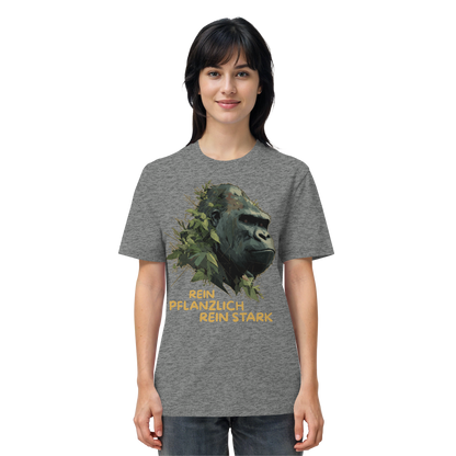vegwear "Gorilla, rein pflanzlich, rein stark" - unisex Bio T-Shirt