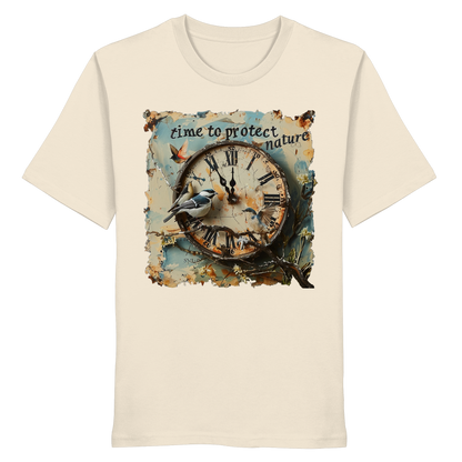 vegwear "time to protect nature" - unisex T-Shirt, nachhaltige Mode