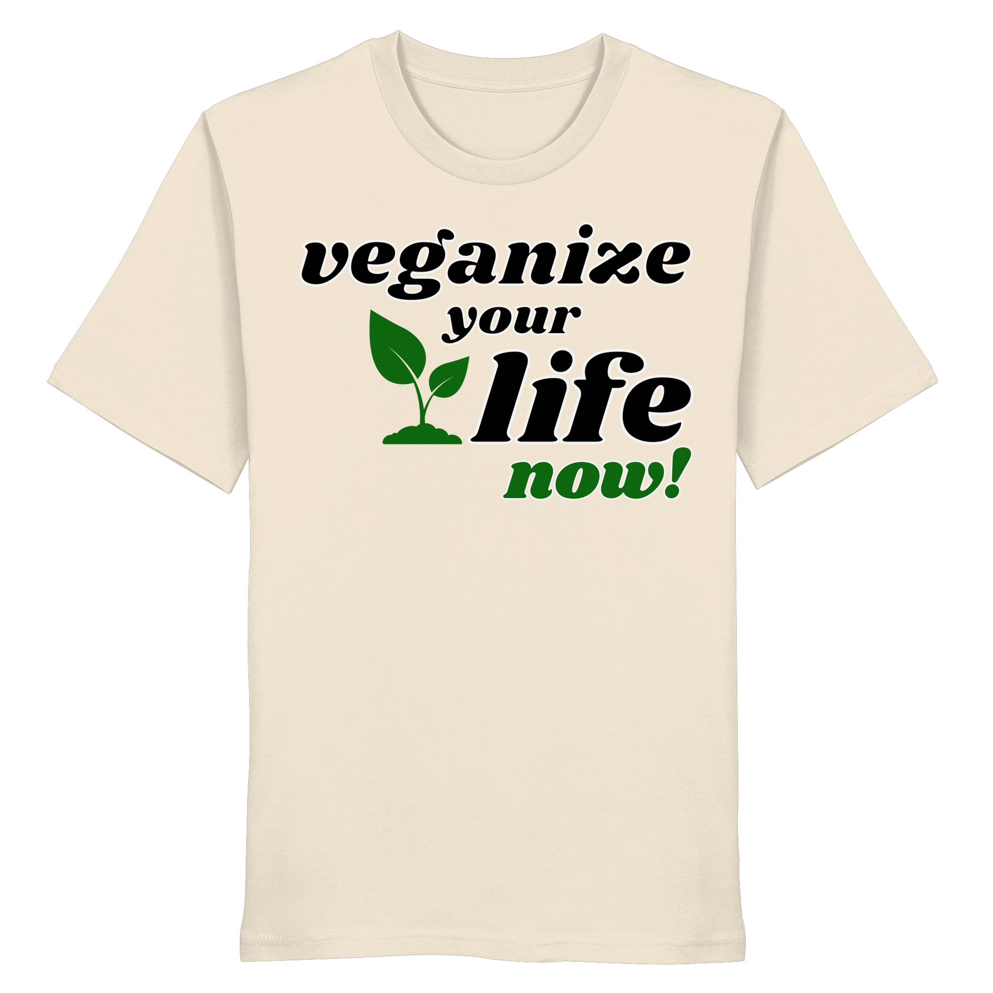 Bio-Baumwolle-T-Shirt: 'veganize your life' T-Shirt | vegwear