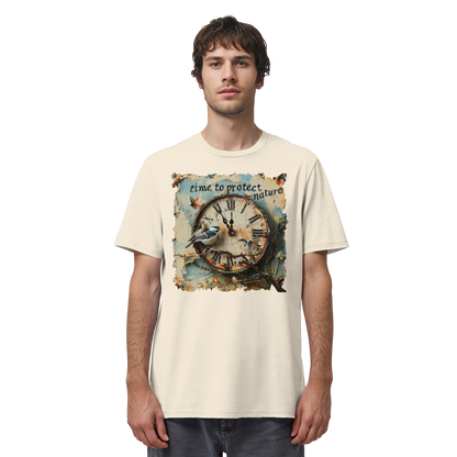 vegwear "time to protect nature" - unisex T-Shirt, nachhaltige Mode