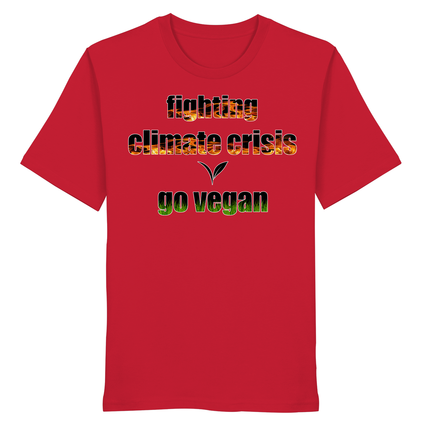 vegwear "fighting climate cirsis" - unisex Bio T-Shirt, vegan & klimafreundlich