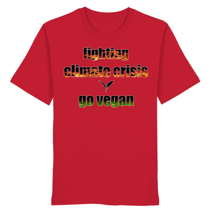 vegwear "fighting climate cirsis" - unisex Bio T-Shirt, vegan & klimafreundlich
