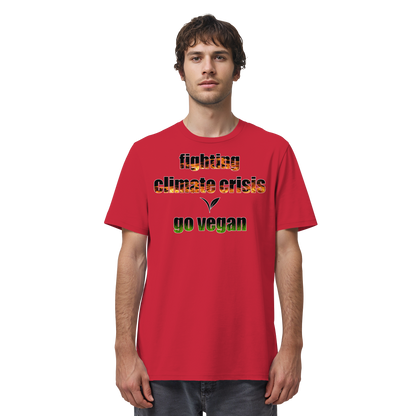 vegwear "fighting climate cirsis" - unisex Bio T-Shirt, vegan & klimafreundlich