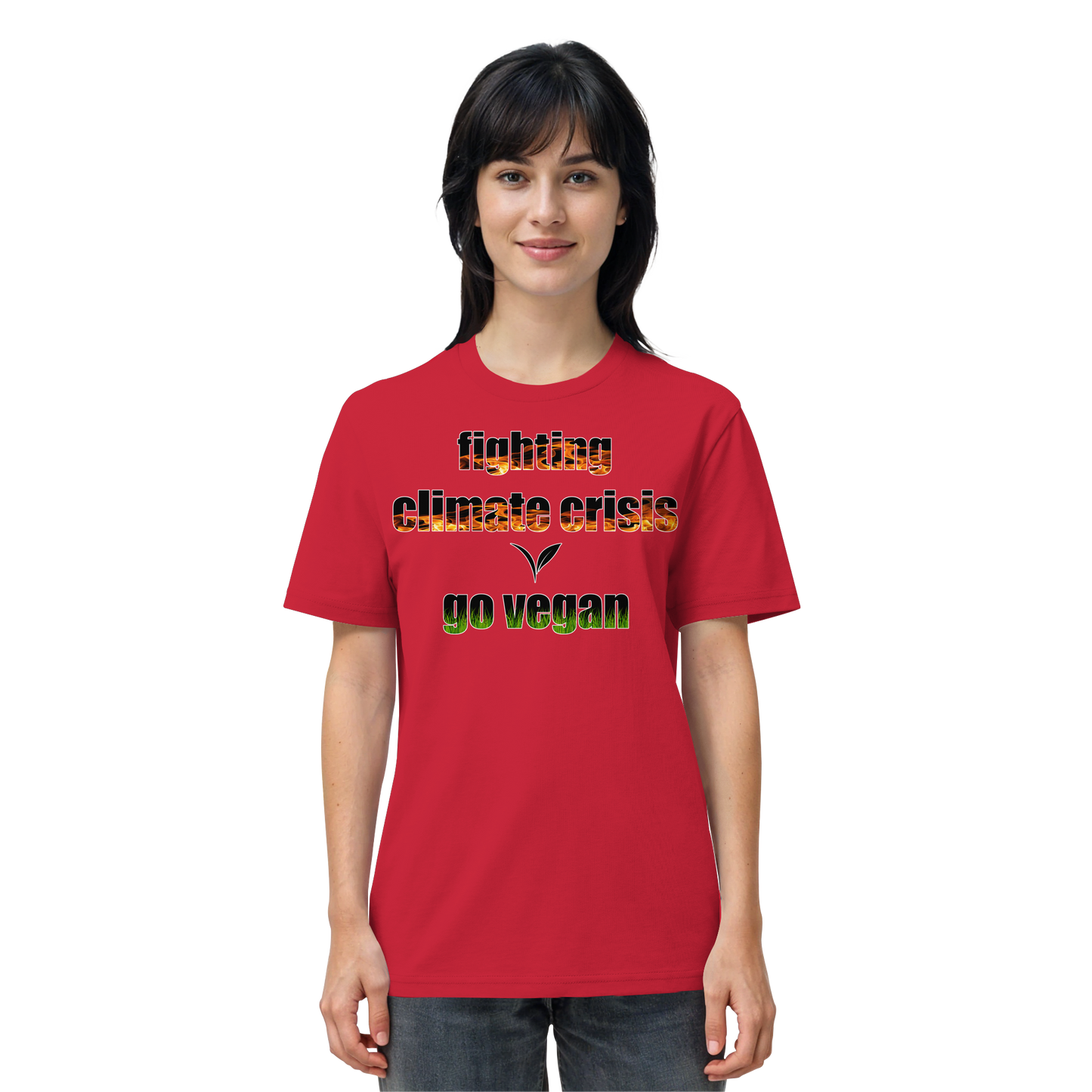 vegwear "fighting climate cirsis" - unisex Bio T-Shirt, vegan & klimafreundlich
