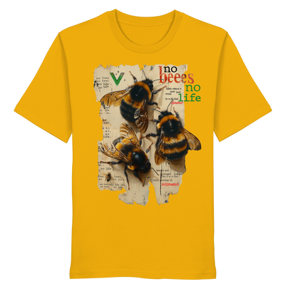 vegwear "no bees, no life" - unisex Bio T-Shirt, vegan fair