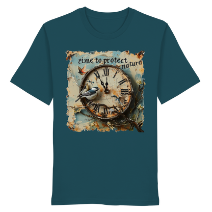 vegwear "time to protect nature" - unisex T-Shirt, nachhaltige Mode