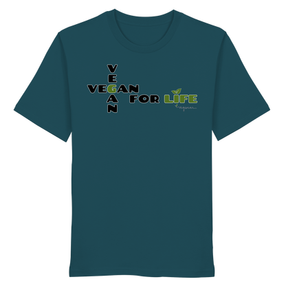 vegwear "vegan for life" - unisex T-Shirt bio vegan fair