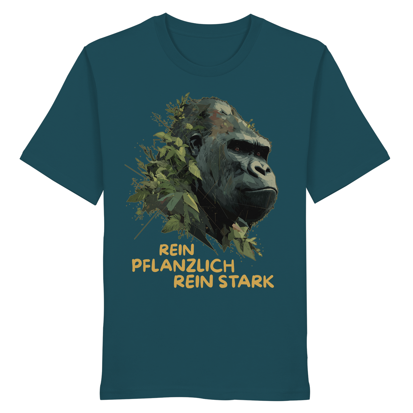 vegwear "Gorilla, rein pflanzlich, rein stark" - unisex Bio T-Shirt
