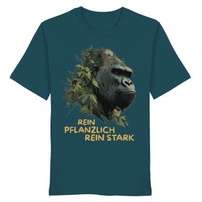 vegwear "Gorilla, rein pflanzlich, rein stark" - unisex Bio T-Shirt