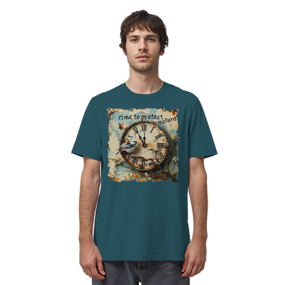 vegwear "time to protect nature" - unisex T-Shirt, nachhaltige Mode