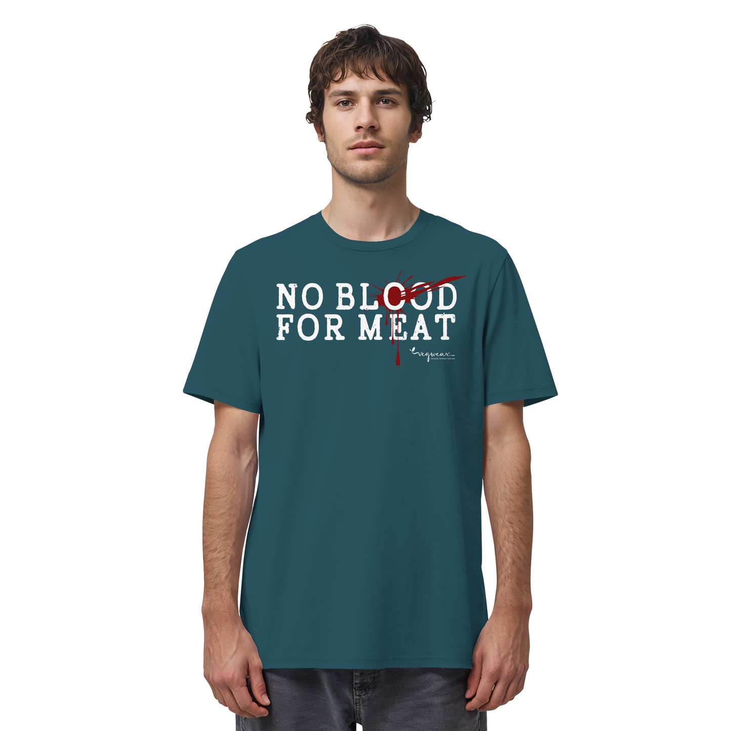 vegwear "no blood for meat" - unisex Bio T-Shirt