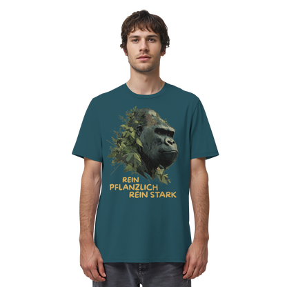 vegwear "Gorilla, rein pflanzlich, rein stark" - unisex Bio T-Shirt